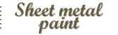 Sheet metal paint